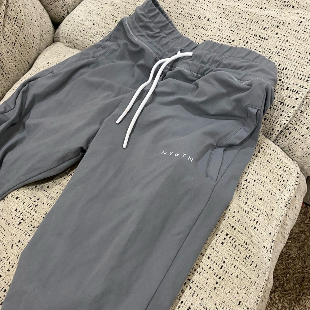 NVGTN grey joggers. Size medium.